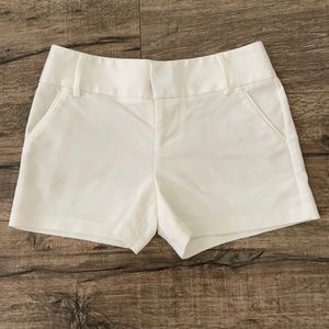 Alice + Olivia white cady shorts